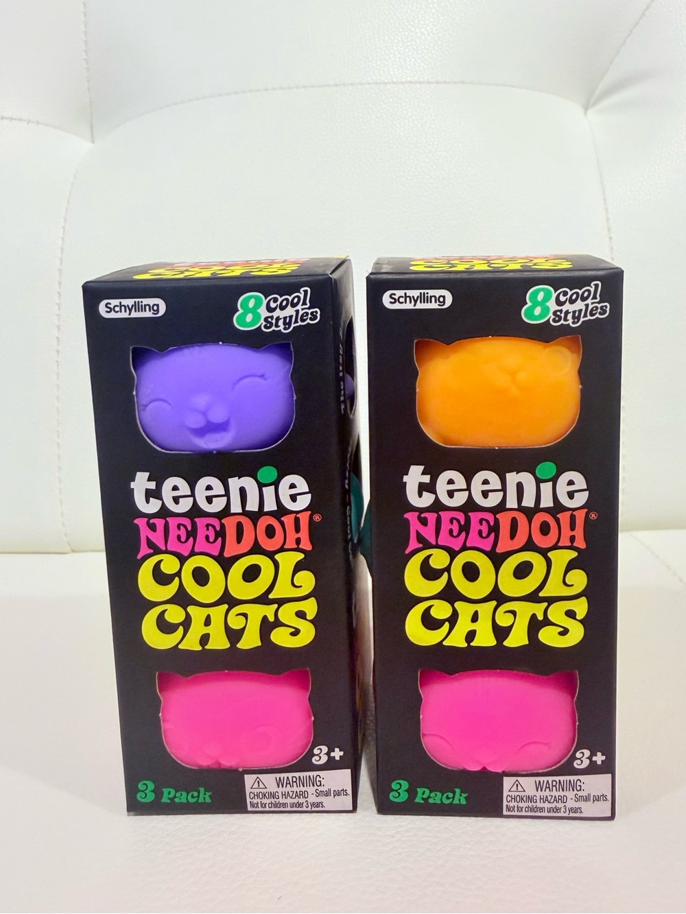 Needoh Tennie Cool Cats Stress Ball 3-Pack 2x